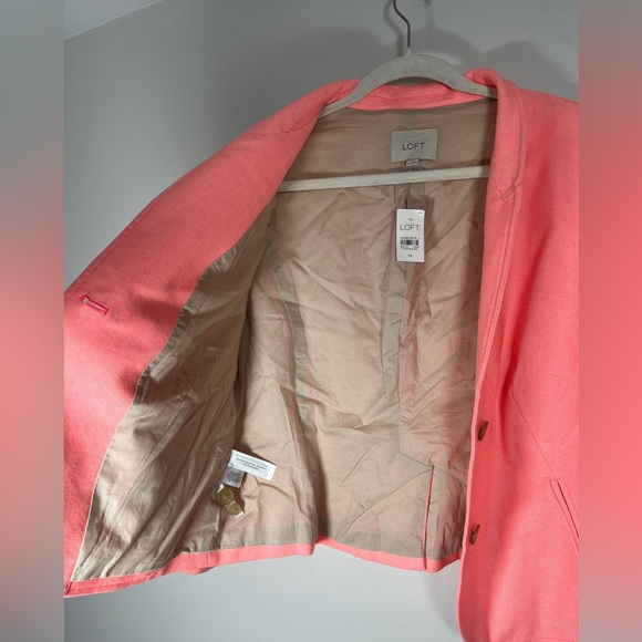 Loft NWT Coral Two Button Blazer Jacket Sz 14 - Picture 7 of 9